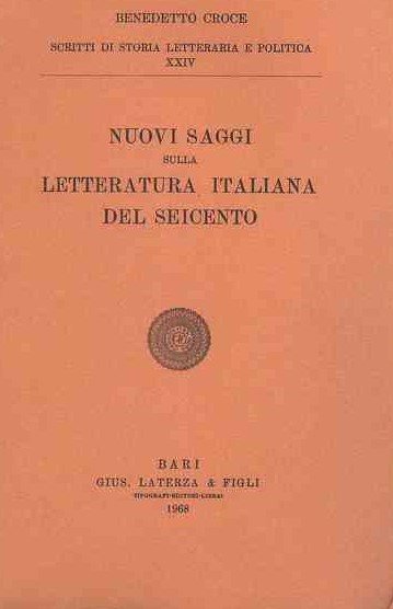 NUOVI SAGGI SULLA LETTERATURA ITALIANA DEL SEICENTO