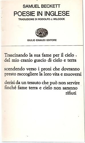 POESIE IN INGLESE