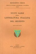 SAGGI SULLA LETTERATURA ITALIANA DEL SEICENTO