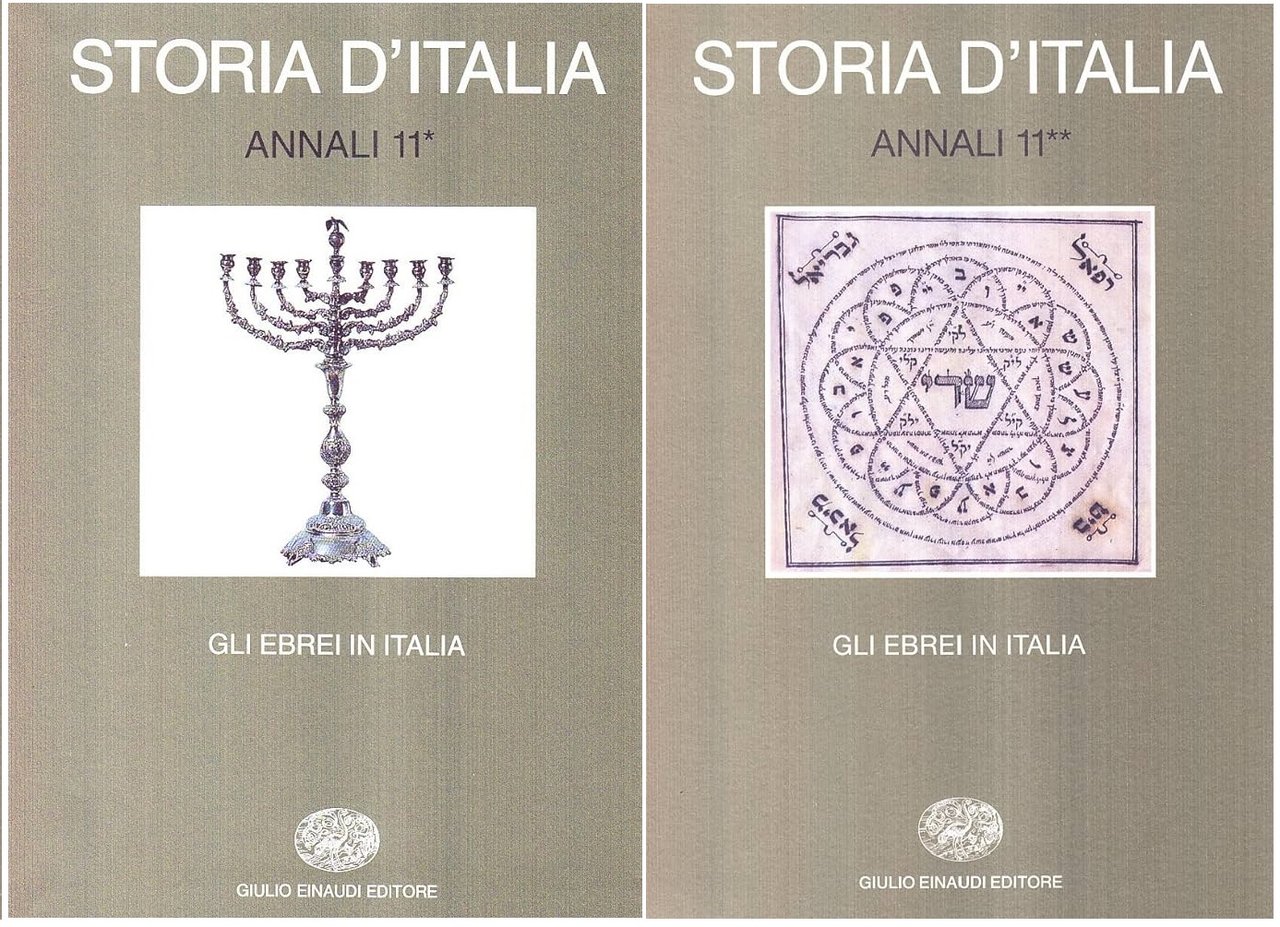STORIA D'ITALIA. ANNALI 11. GLI EBREI IN ITALIA (2 Volumi). …