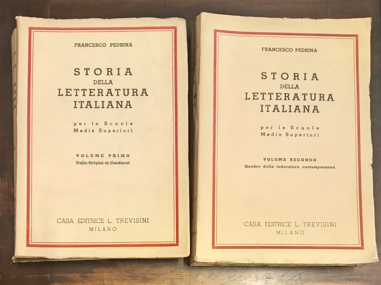 STORIA DELLA LETTERATURA ITALIANA PER LE SCUOLE MEDIE SUPERIORI. Volume …