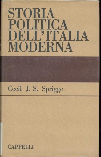 STORIA POLITICA DELL'ITALIA MODERNA