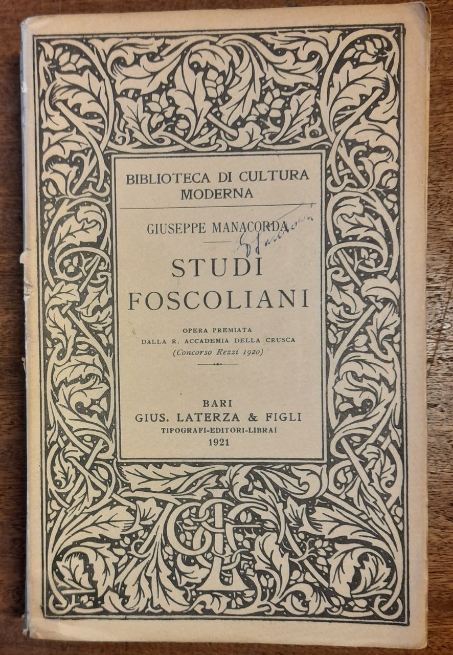 STUDI FOSCOLIANI