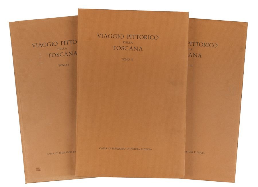 VIAGGIO PITTORICO DELLA TOSCANA (3 Volumi). Ristampa anastatica dell'edizione originale …