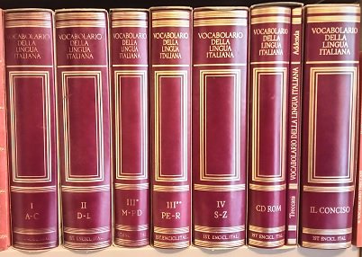 VOCABOLARIO DELLA LINGUA ITALIANA (4 volumi in 5 tomi)