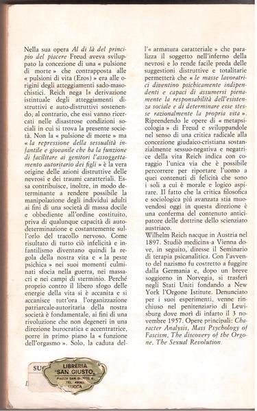La funzione dell'orgasmo Problemi sessuo-economici di energia biologica
