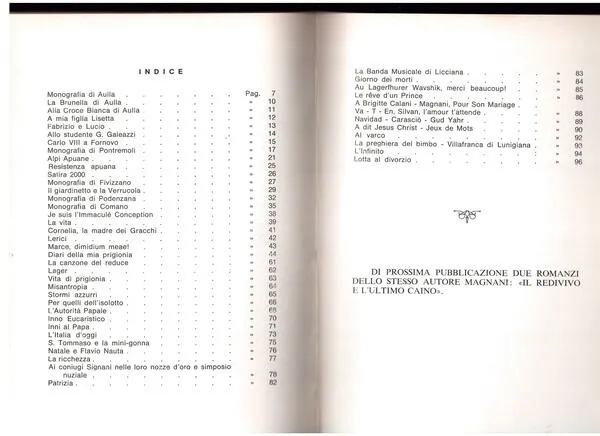 Apua mater Compendio di prose,poesie,monografie e diari