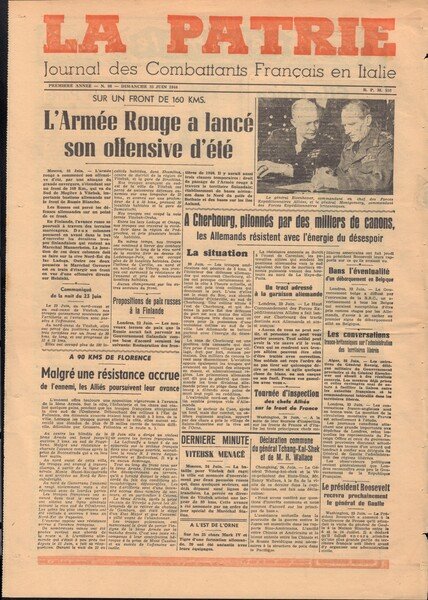 Présence - L'hebdomadaire des Combattants Francais en Italie Premiere annee …