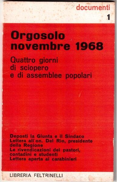 Orgosolo novembre 1968 Quattro giorni di sciopero e di assemblee …