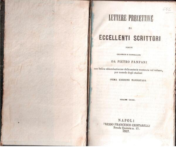 Lettere precettive di eccellenti scrittori scelte, ordinate e postillate da …