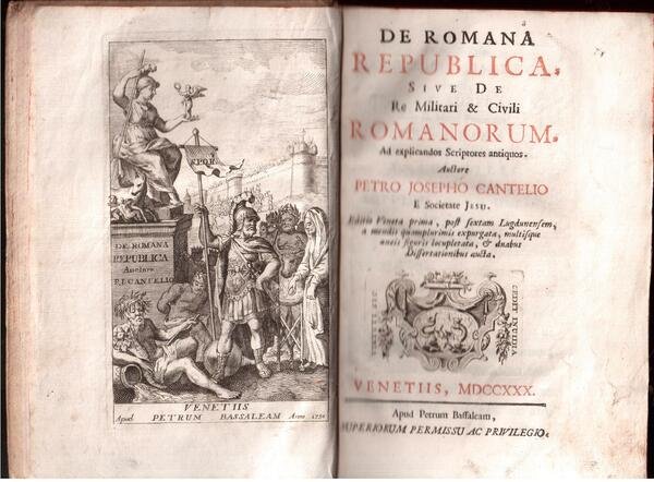 De Romana Republica sive de Re Miitari & Civili Romanorum …