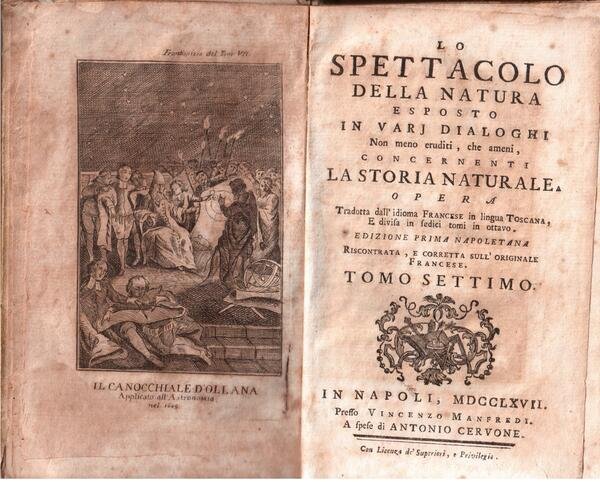 Lo spettacolo della natura esposto in varj dialoghi non meno …