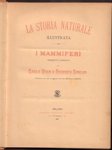 La storia naturale illustrata I Mammiferi