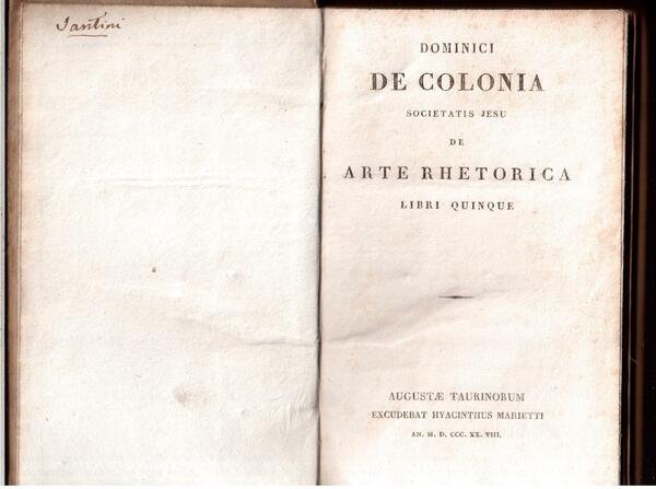 De Arte Rhetorica - Institutiones Poeticae