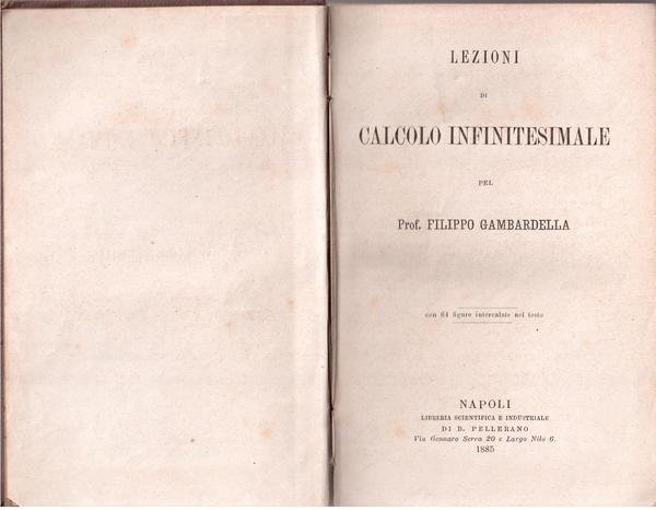 Lezioni di calcolo infinitesimale