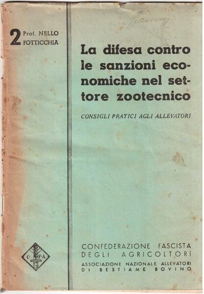 La difesa contro le sanzioni economiche nel settore zootecnico Consigli …