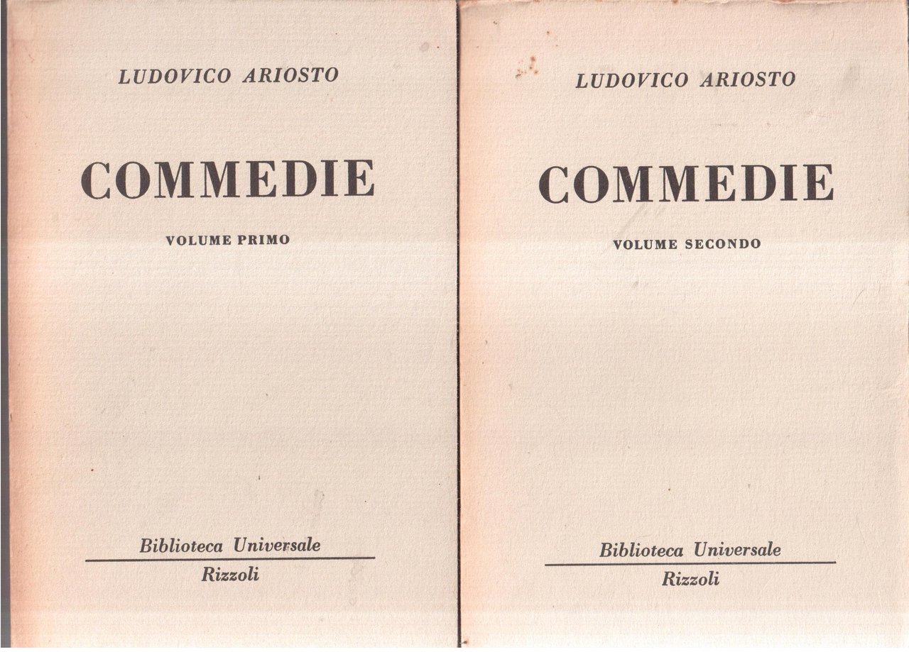 Ariosto- Commedie | Immagine principale