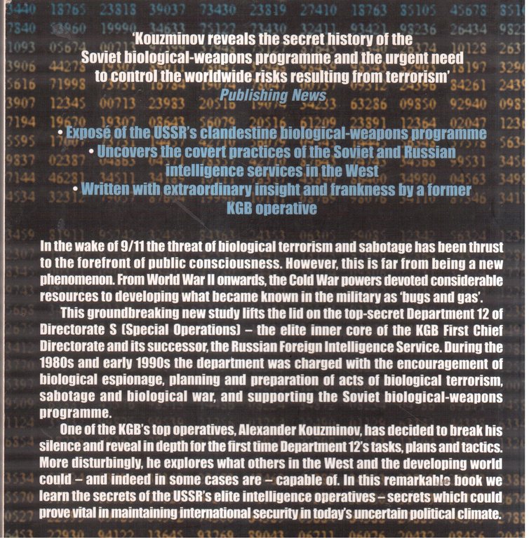 Biological espionage- Special operations of the Soviet and Russian Foreign …