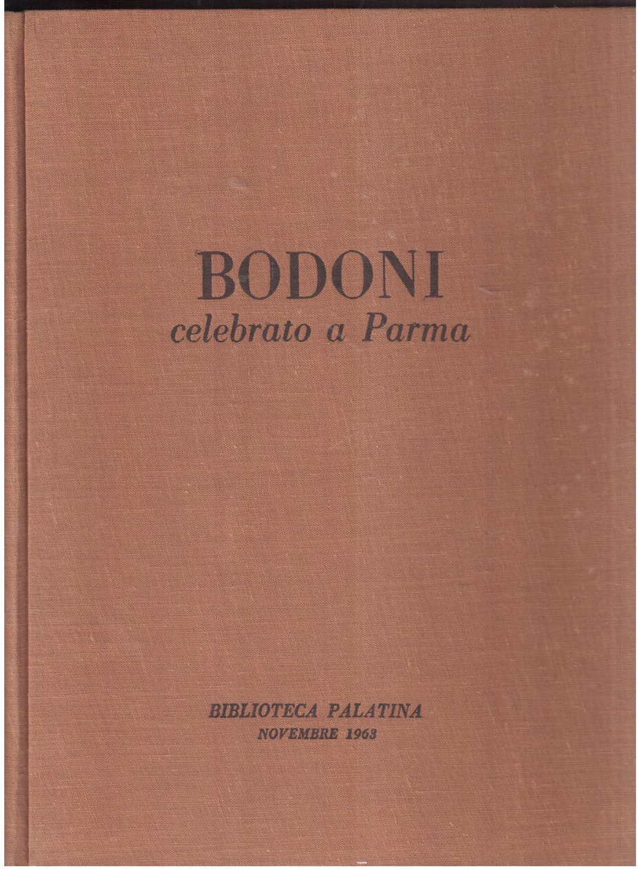 Bodoni celebrato a Parma- Biblioteca Palatina