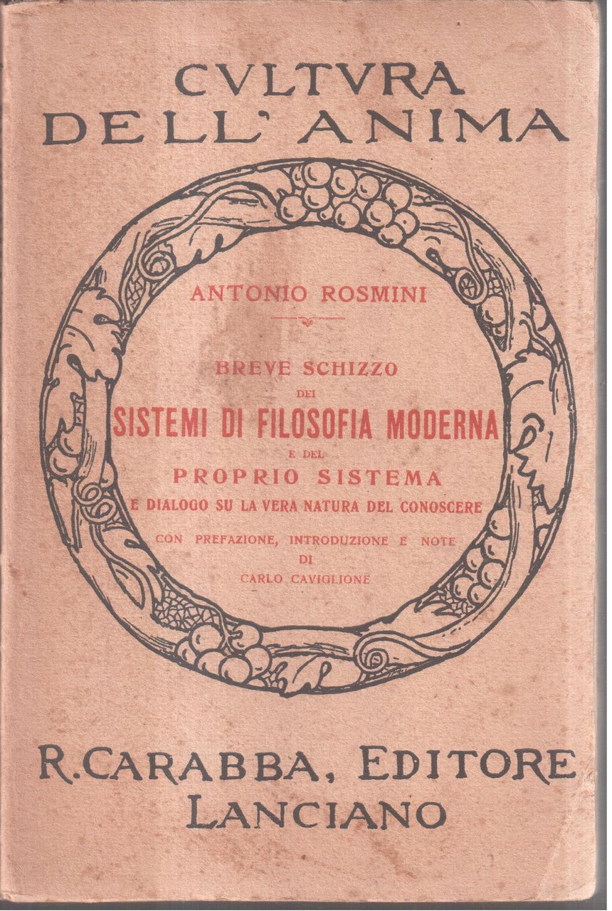 Breve schizzo dei sistemi di filosofia moderna e del proprio … | Immagine principale