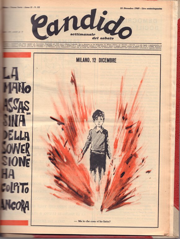 Candido-settimanale del sabato-Giovannino Guareschi-Anno 1968/69-2 volumi