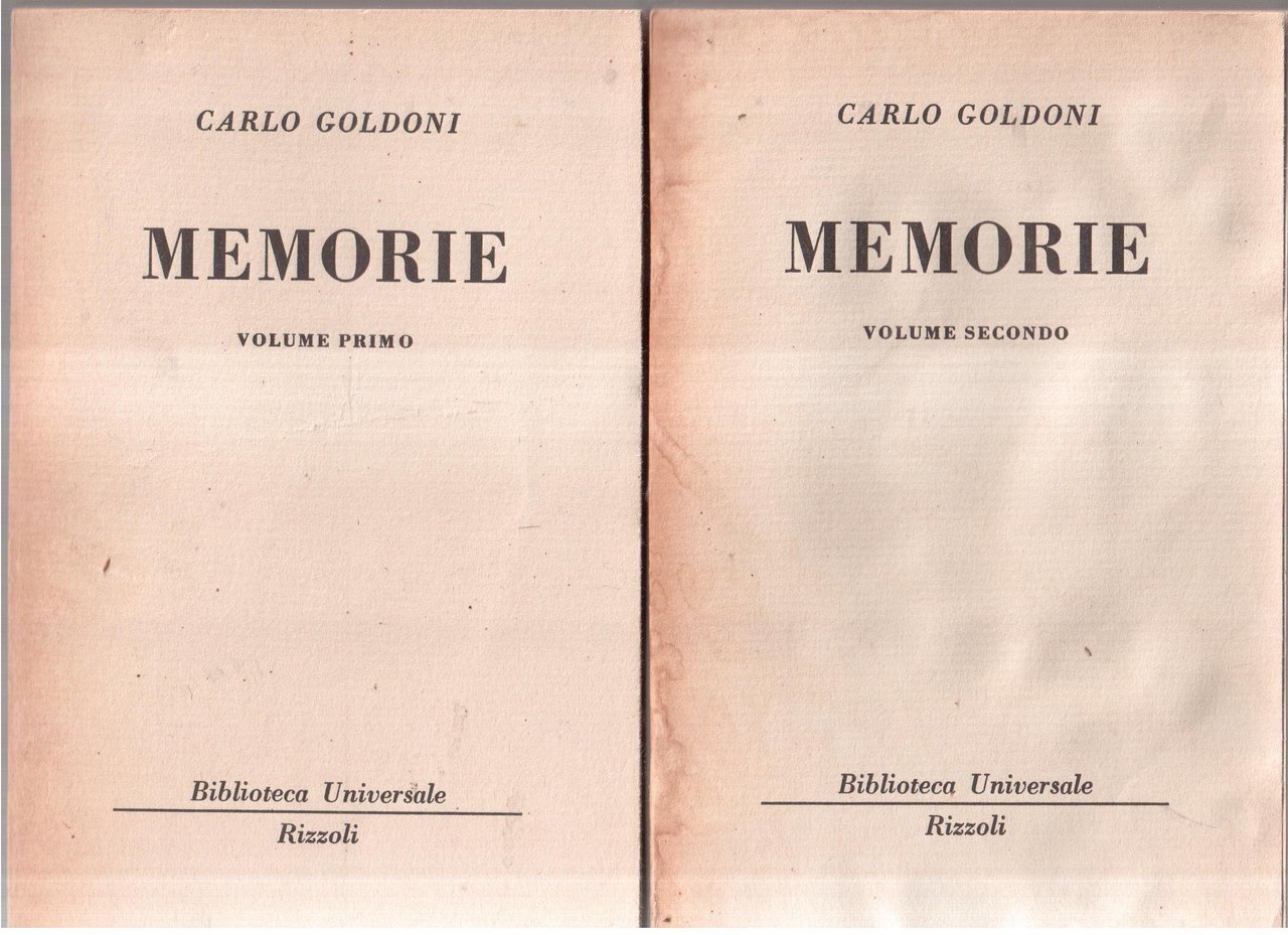 Carlo Goldoni- Memorie | Immagine principale