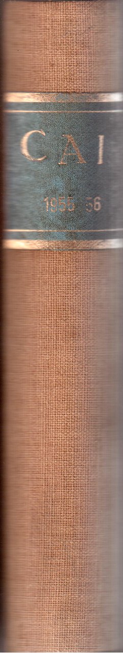 Club Alpino Italiano-Rivista mensile-Annate 1955/56-rilegate