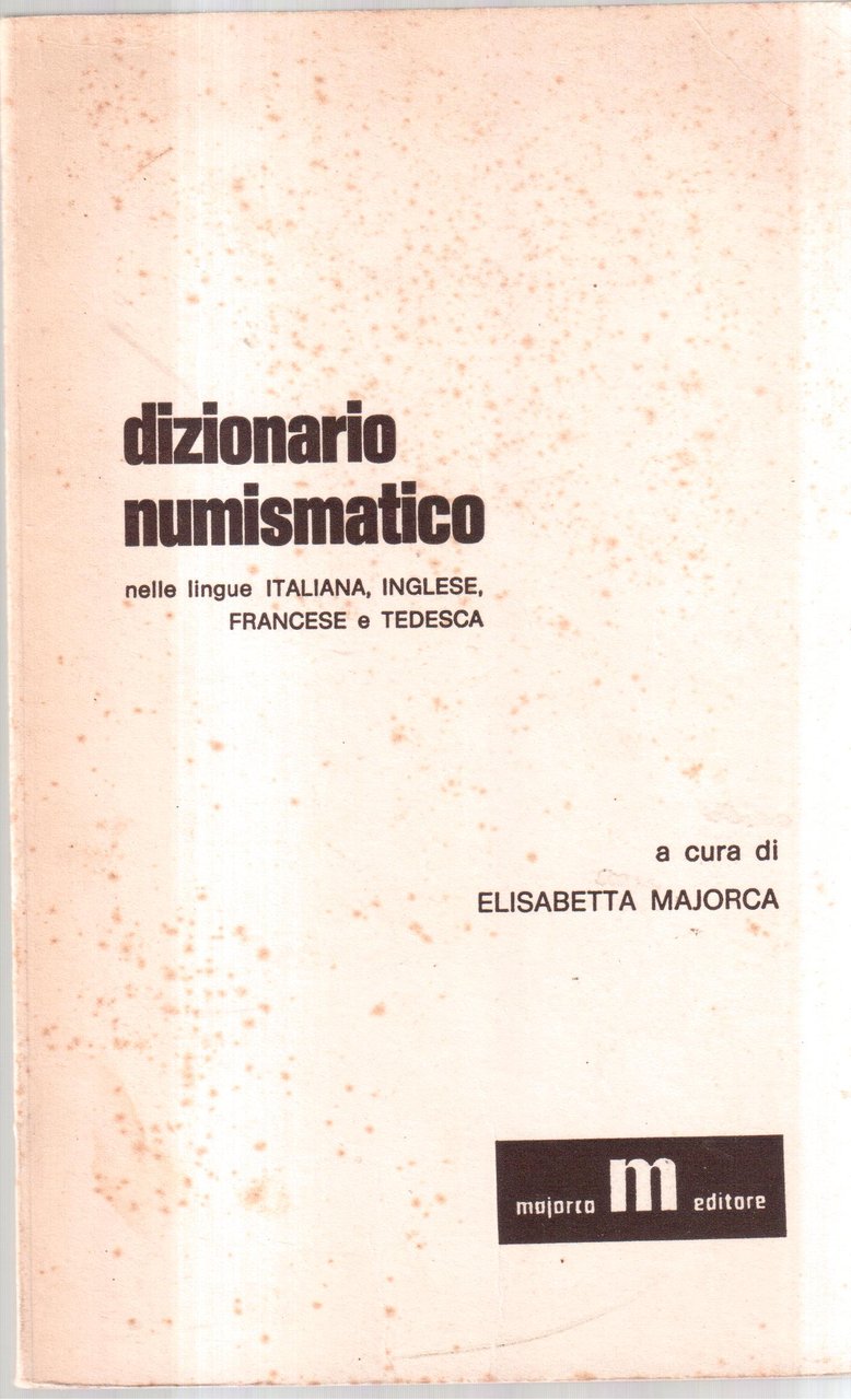 Dizionario numismatico nelle lingue Italiana, Inglese, Francese e Tedesca | Immagine principale
