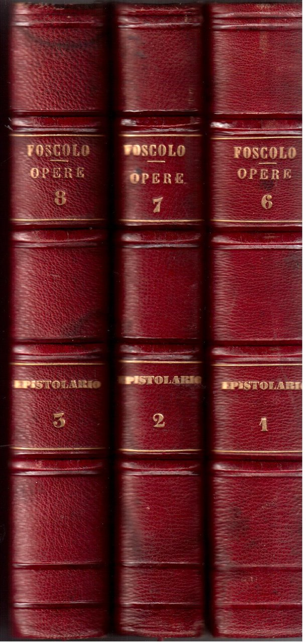 Foscolo- Opere edite e postume- Epistolario | Immagine principale