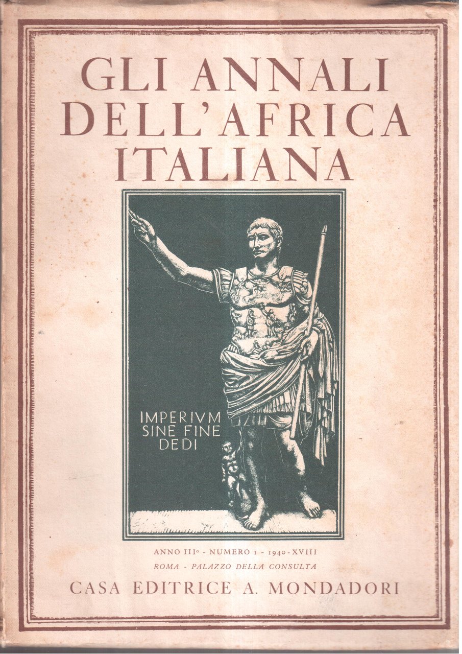 Gli Annali dell'Africa Italiana-Rivista trimestrale- Anno III - N. 1