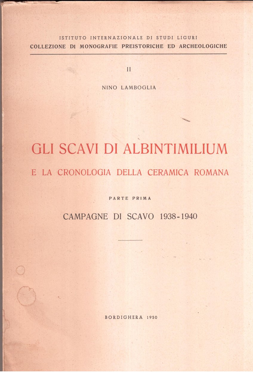 Gli scavi di Albintimilium e la cronologia della ceramica romana …