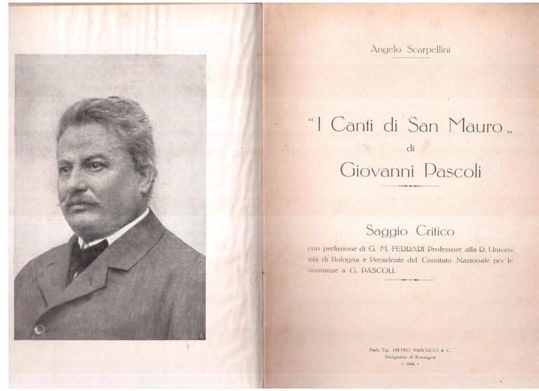 " I Canti di San Mauro " di Giovanni Pascoli …
