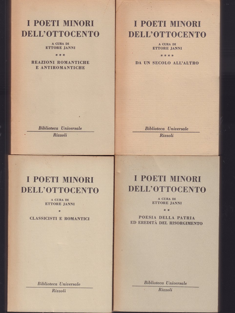 I poeti minori dell' Ottocento | Immagine principale