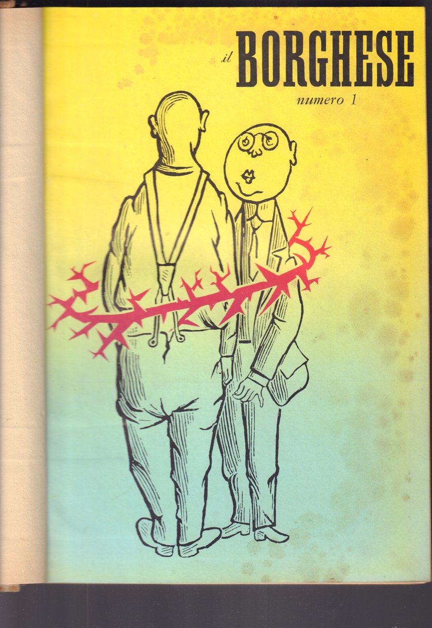 Il Borghese-Settimanale- Annata completa 1955- Rilegati in 2 volumi