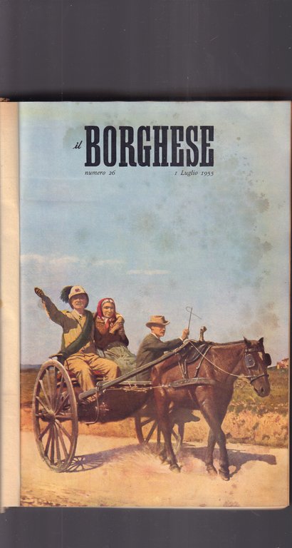 Il Borghese-Settimanale- Annata completa 1955- Rilegati in 2 volumi