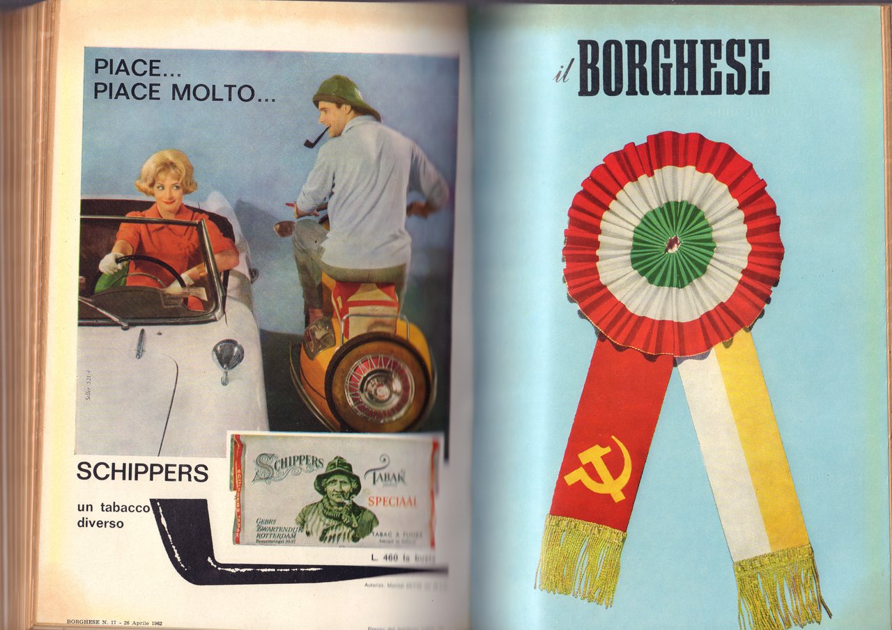 Il Borghese-Settimanale- Annata completa 1962- Rilegati in 2 volumi