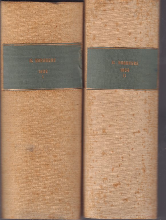 Il Borghese-Settimanale- Annata completa 1963- Rilegati in 2 volumi