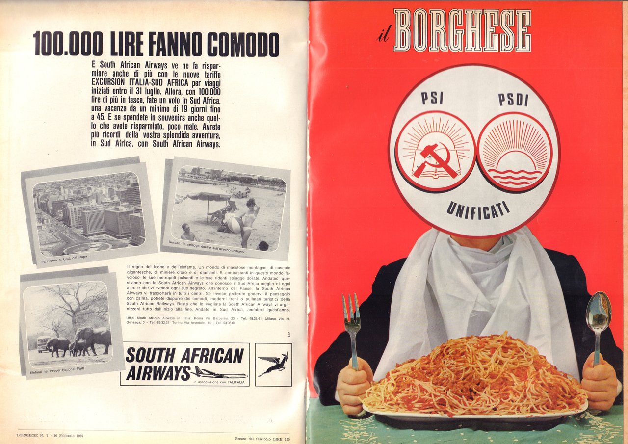 Il Borghese-Settimanale- Annata completa 1967- Rilegati in 2 volumi