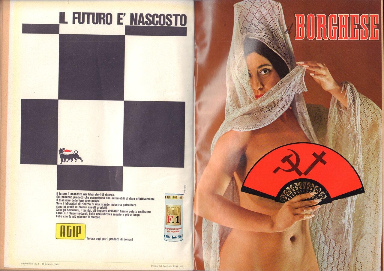 Il Borghese-Settimanale- Annata completa 1969- Rilegati in 2 volumi