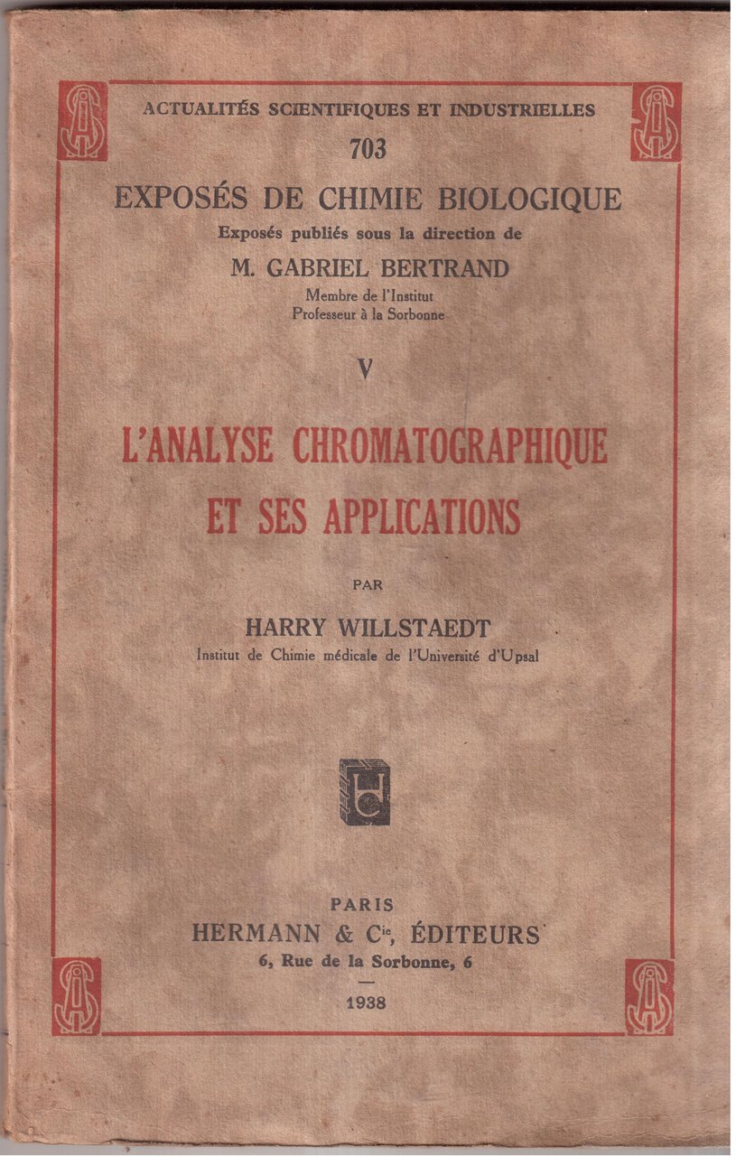 L'Analyse chromatographique et ses applications