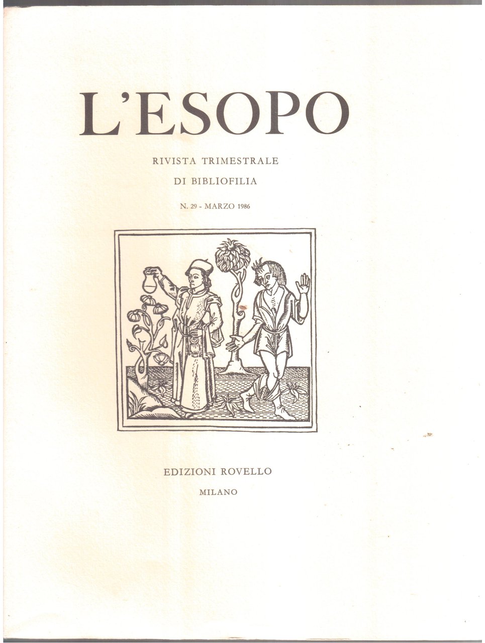 L' Esopo- rivista trimestrale di bibliofilia- Annata completa 1986
