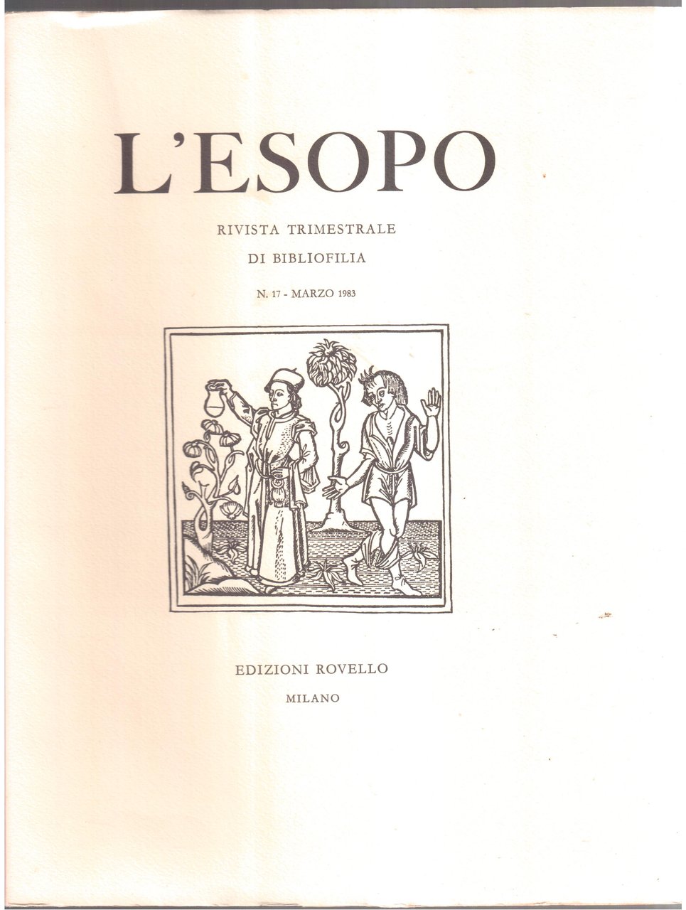L' Esopo-Rivista trimestrale di bibliofilia-Annata completa 1983