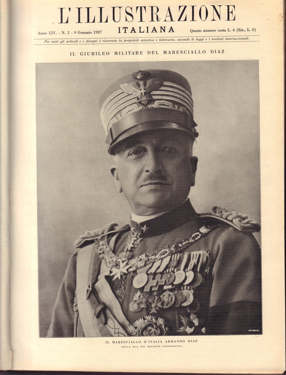 L' Illustrazione Italiana- Annata completa 1927 rilegata in due volumi