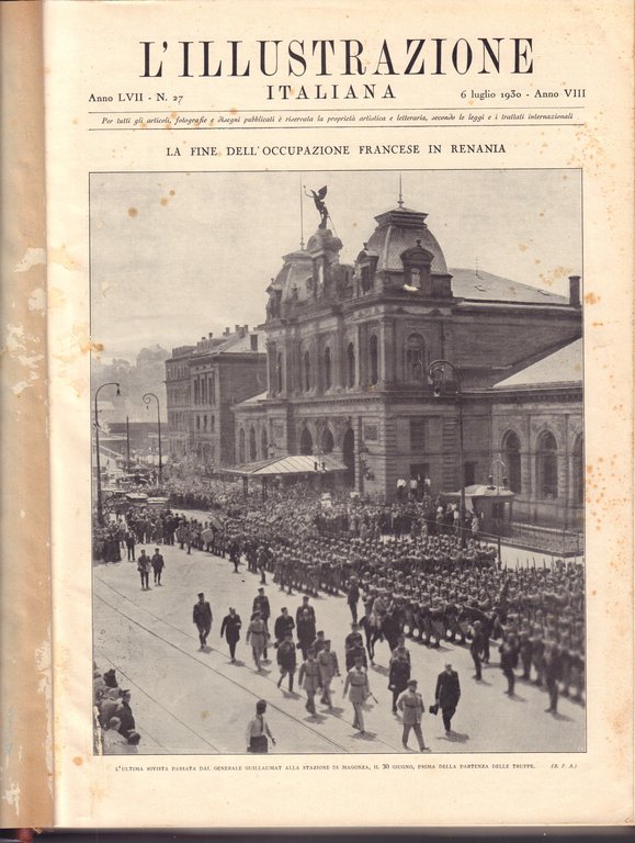 L'Illustrazione italiana-Secondo semestre 1930-Fascicoli rilegati