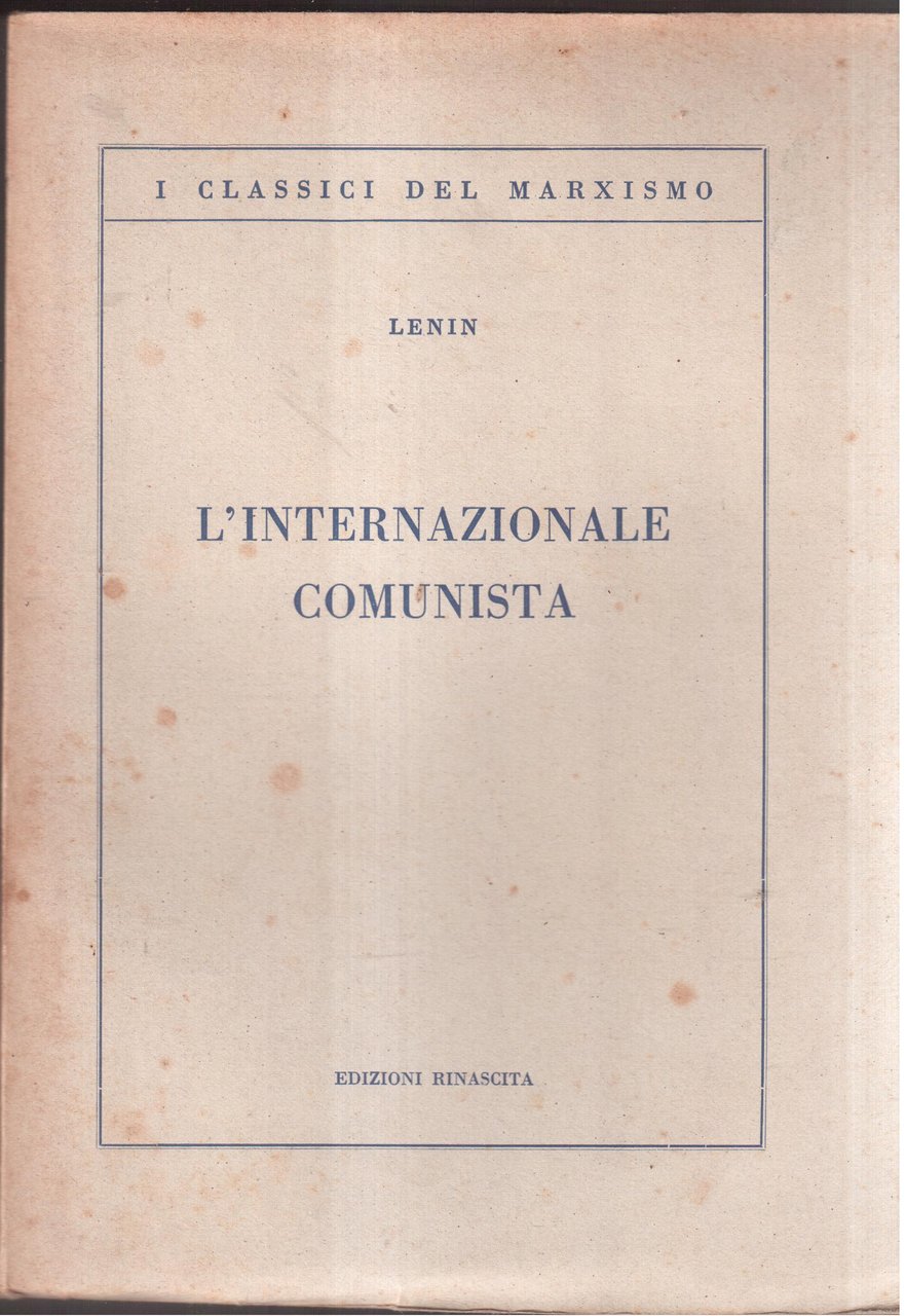 L'Internazionale Comunista