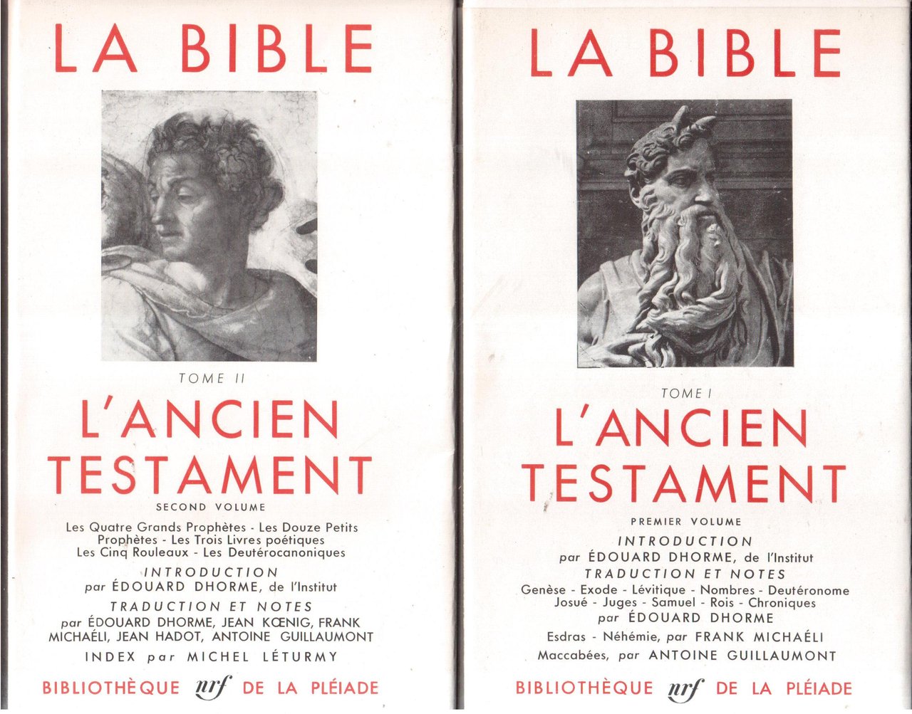 La Bible - L'Ancien Testament - Premiere volume et second …