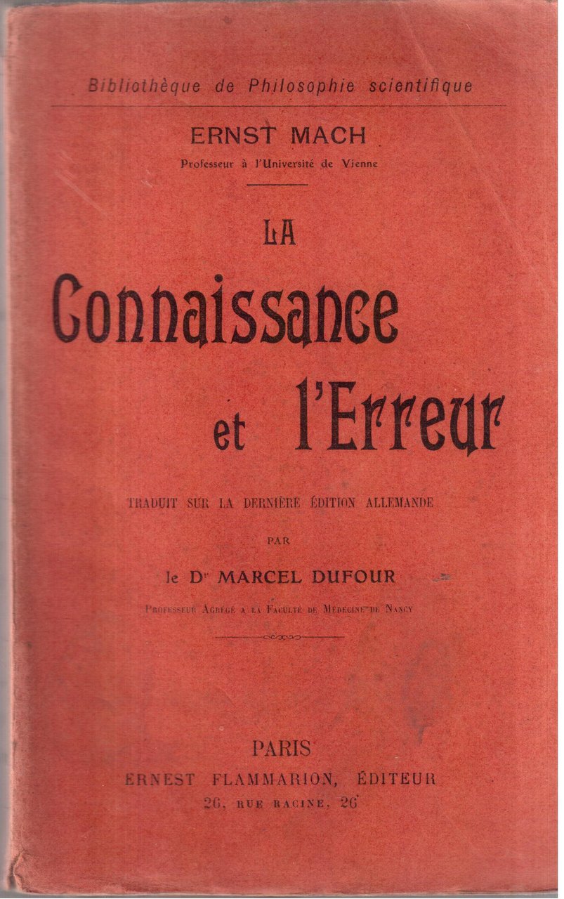 La Connaissance et l'Erreur