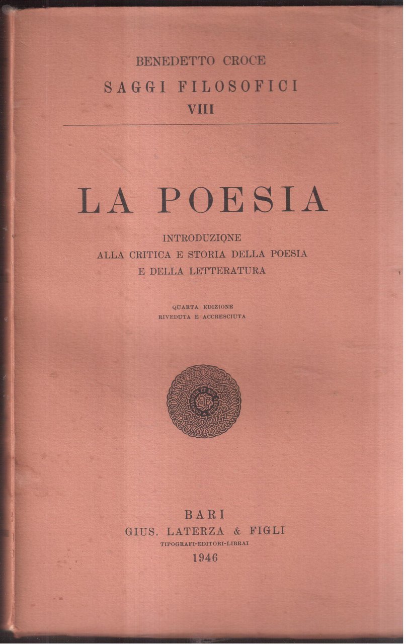 La poesia Introduzione alla critica e storia della poesia e … | Immagine principale
