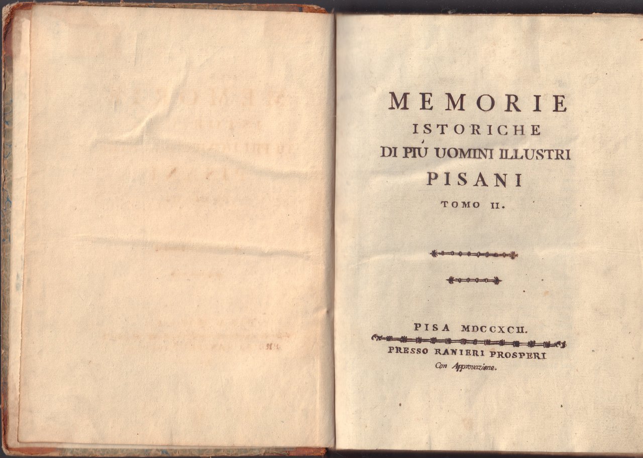 Memorie istoriche di più uomini illustri pisani - Tomo II | Immagine principale