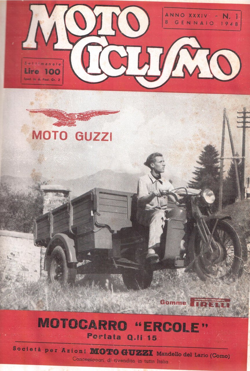 Moto Ciclismo- Settimanale- Annata completa 1948
